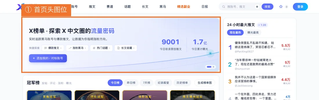 首页头图位位置示意